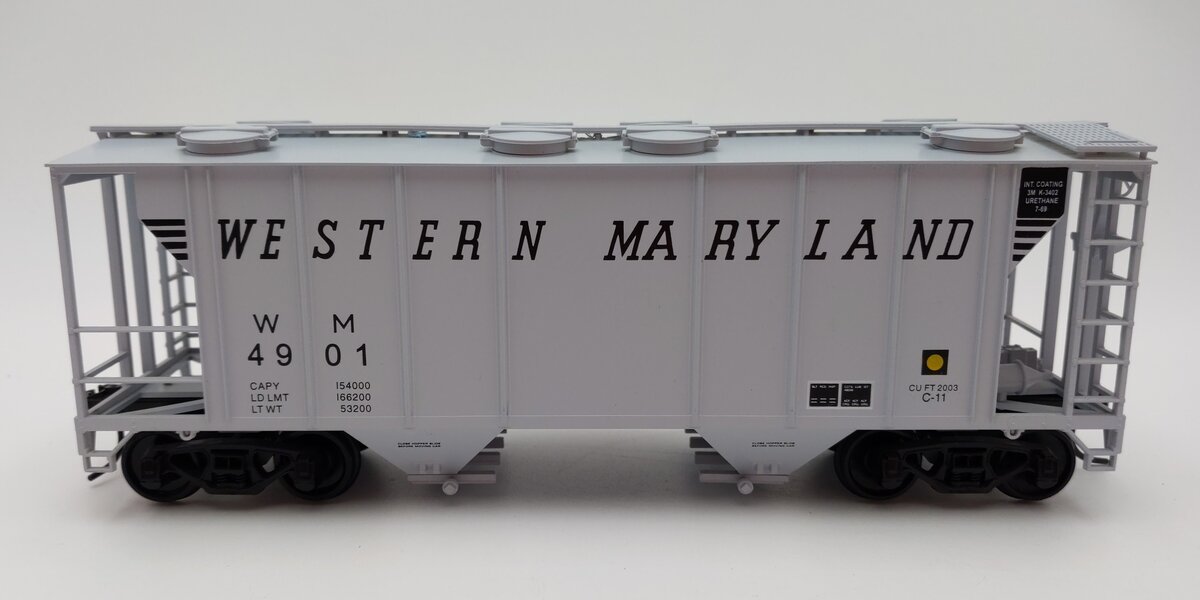 Weaver U1938LD O Gauge Western Maryland PS-2 Covered Hopper #4901 (2-Rail) EX/Box