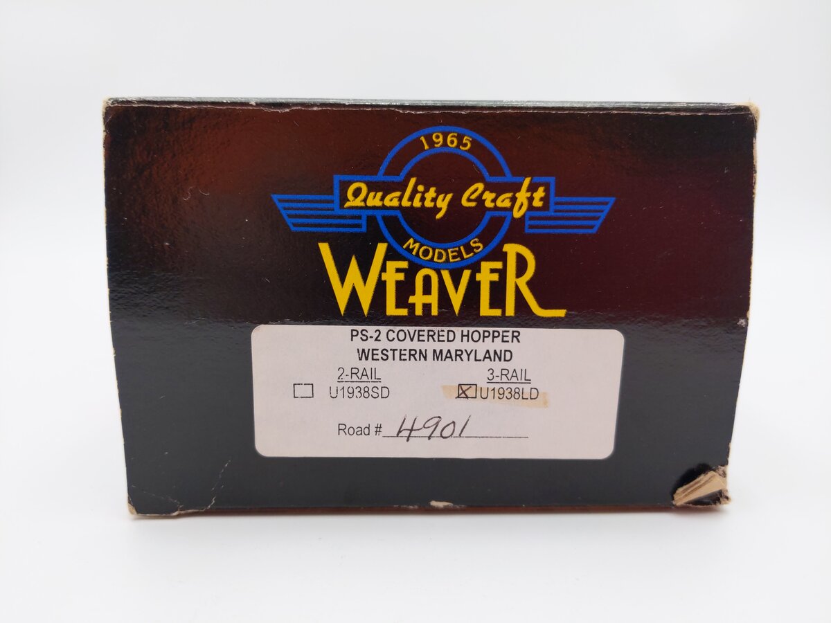 Weaver U1938LD O Gauge Western Maryland PS-2 Covered Hopper #4901 (2-Rail) EX/Box