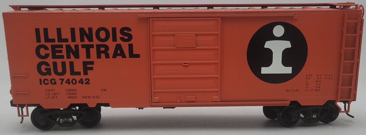 Weaver O Gauge Illinois Central 2-Rail Boxcar #74042 EX/Box