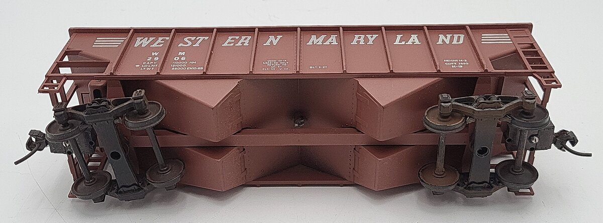 Weaver O Scale Western Maryland Hopper Car #2906 2-Rail Custom Weathered