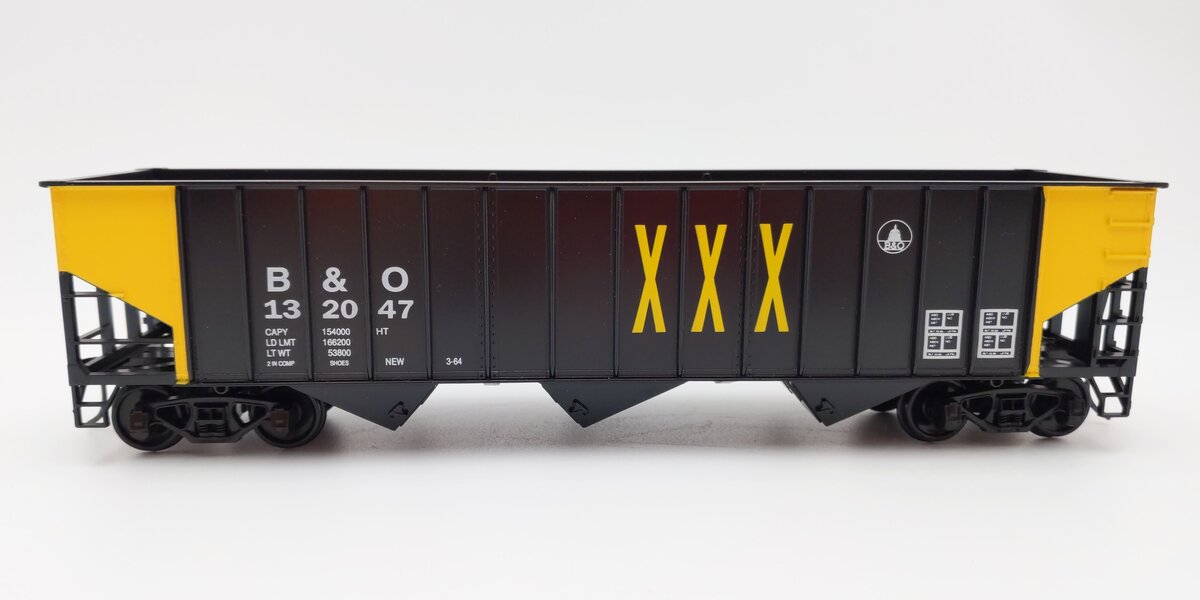 Weaver O Scale Baltimore & Ohio "XXX" 3-Bay Coal Car #132047 (2-Rail) EX/Box