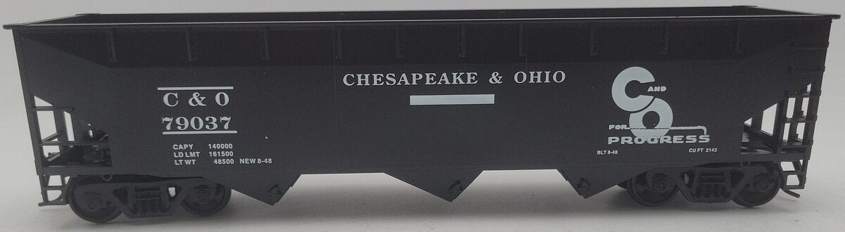 Weaver U3810 O Scale Chesapeake & Ohio Hopper Car #79037 - 2 Rail EX/Box