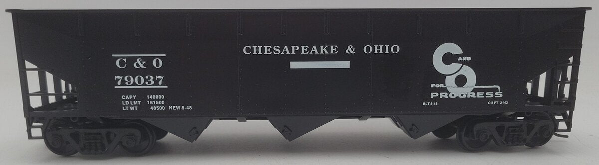Weaver U3810 O Scale Chesapeake & Ohio Hopper Car #79037 - 2 Rail EX/Box