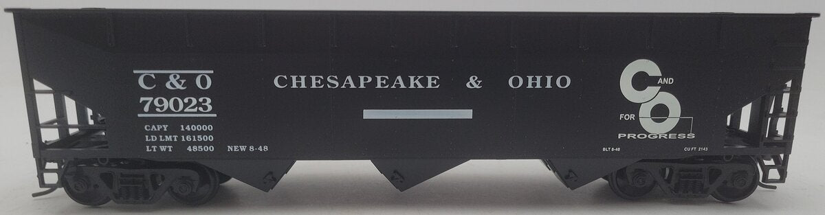 Weaver U3810 O Scale Chesapeake & Ohio Hopper Car #79023 (2-Rail) EX/Box