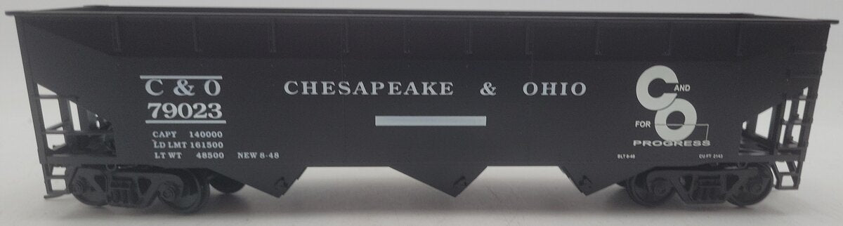 Weaver U3810 O Scale Chesapeake & Ohio Hopper Car #79023 (2-Rail) EX/Box