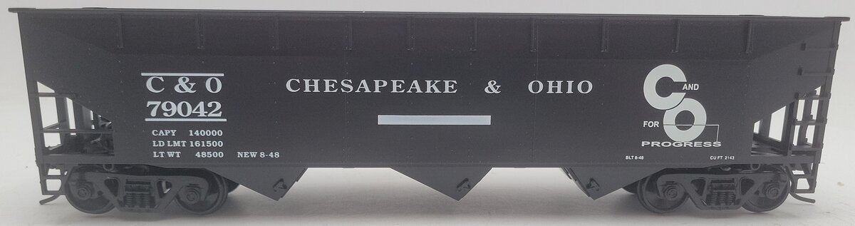 Weaver U3810 O Scale Chesapeake & Ohio Hopper Car #79042 - 2 Rail EX/Box