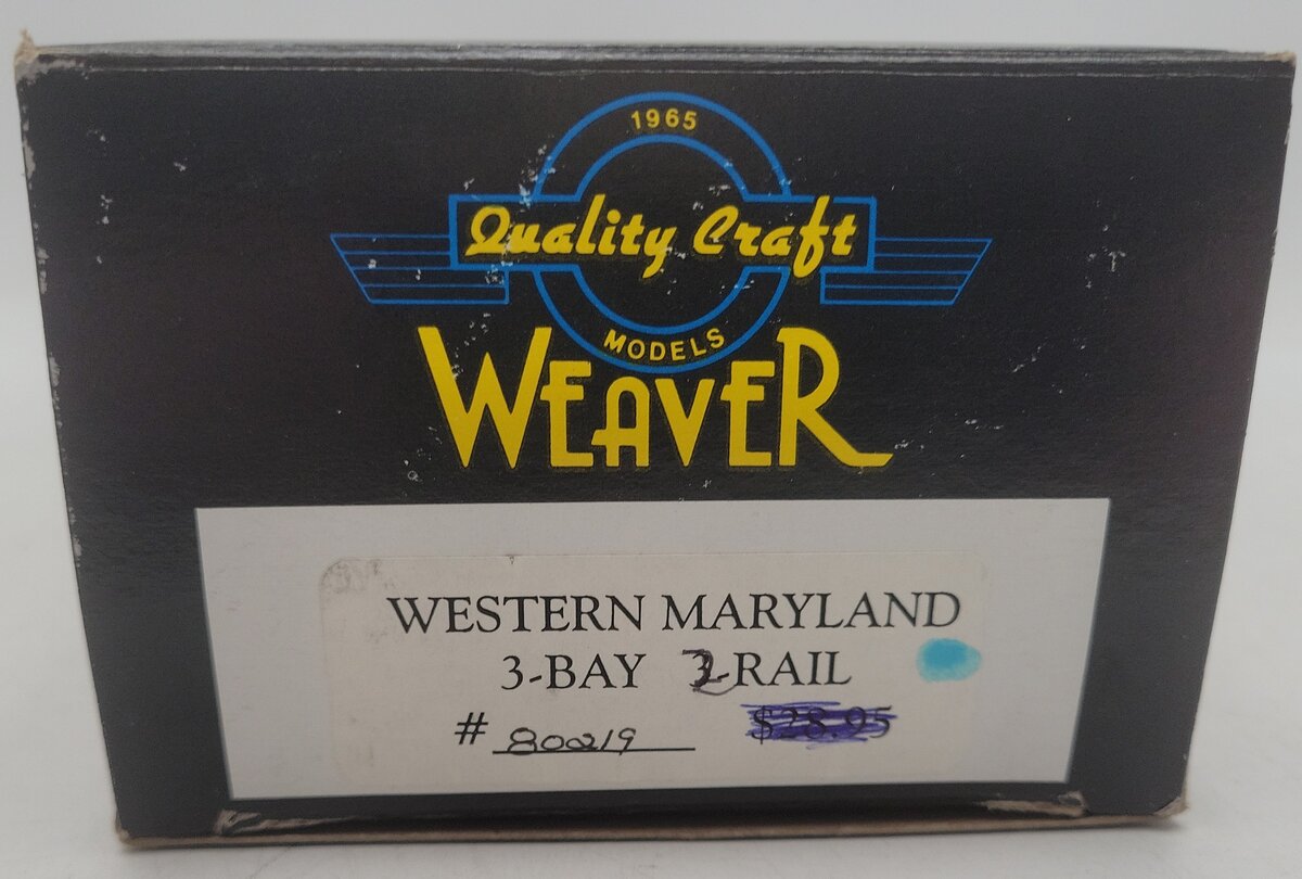 Weaver O Gauge Western Maryland 2-Rail Hopper Car #80219 EX/Box