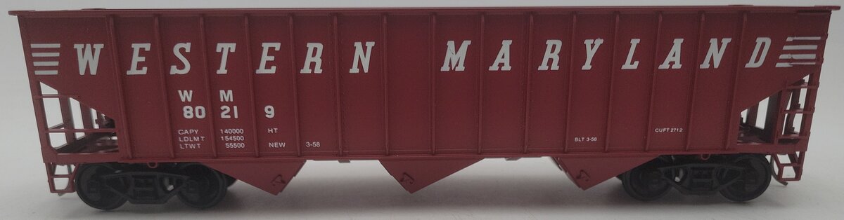 Weaver O Gauge Western Maryland 2-Rail Hopper Car #80219 EX/Box