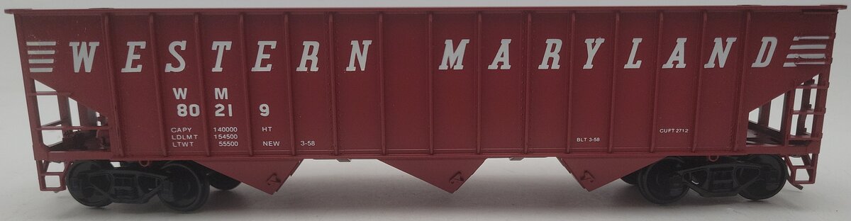 Weaver O Gauge Western Maryland 2-Rail Hopper Car #80219 EX/Box