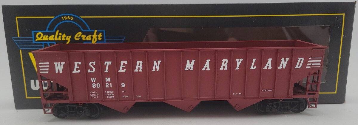 Weaver O Gauge Western Maryland 2-Rail Hopper Car #80219 EX/Box