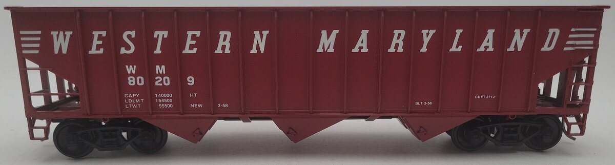 Weaver 4029 O Scale 2-Rail Western Maryland Hopper Car #80212 EX/Box