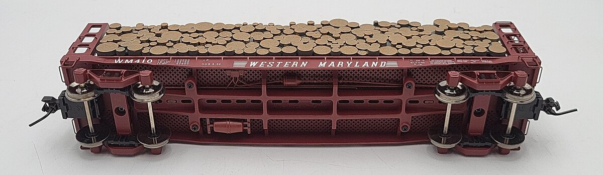 Atlas 7276-6 Western Maryland GSC Pulpwood Flatcar #410 - 2 Rail LN/Box