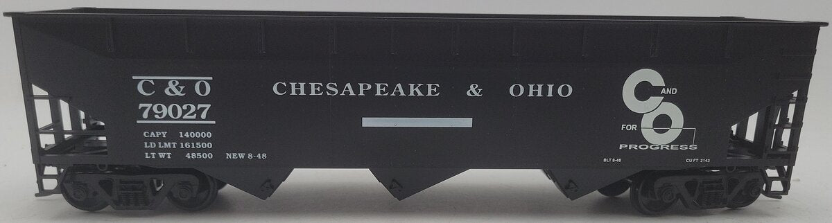 Weaver U3810 O Scale Chesapeake & Ohio Hopper Car #79027 (2 Rail) EX/Box