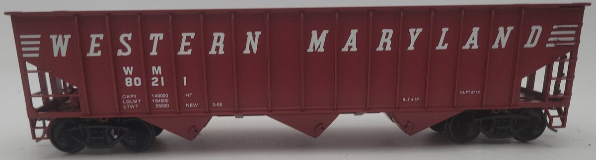 Weaver O Scale Western Maryland Hopper Car #80211 - 2 Rail EX/Box