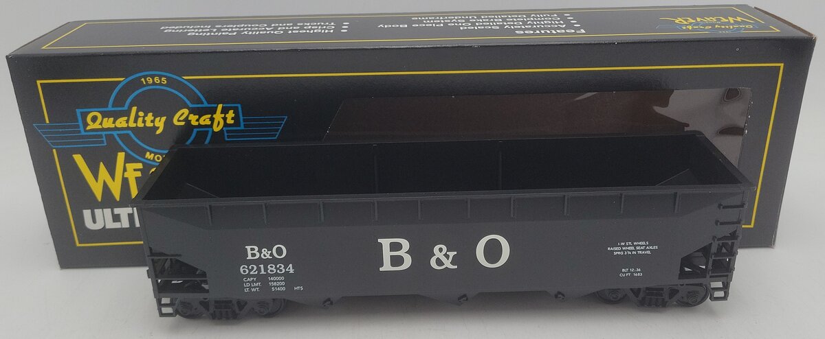 Weaver u3803 O Gauge Baltimore & Ohio Hopper Car #621834 (2-Rail) EX/Box