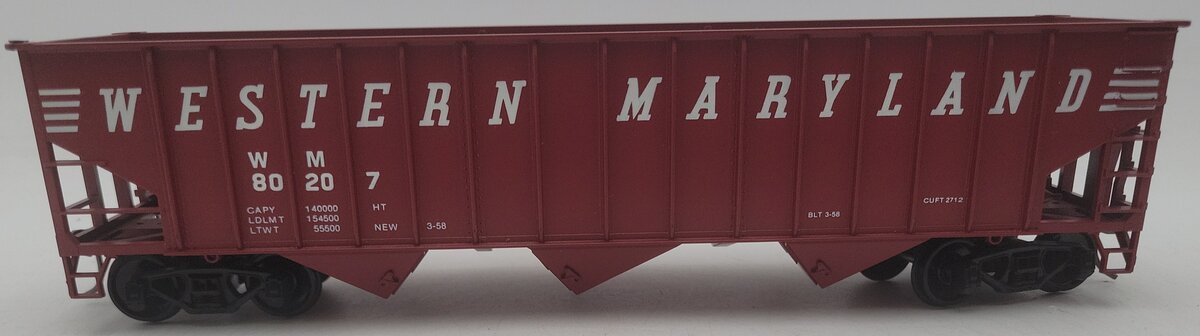 Weaver O Gauge Western Maryland 2-Rail Hopper Car #80207 EX/Box