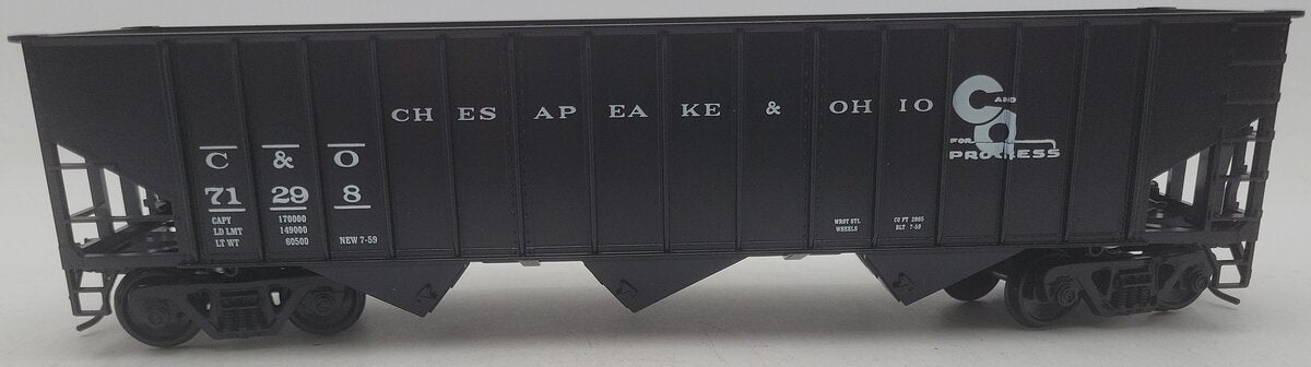 Weaver U2217 O Scale Chesapeake & Ohio Hopper Car #71298 (2-Rail) EX/Box