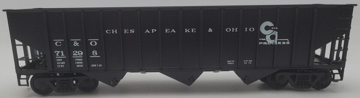 Weaver U2217 O Scale Chesapeake & Ohio Hopper Car #71298 (2-Rail) EX/Box