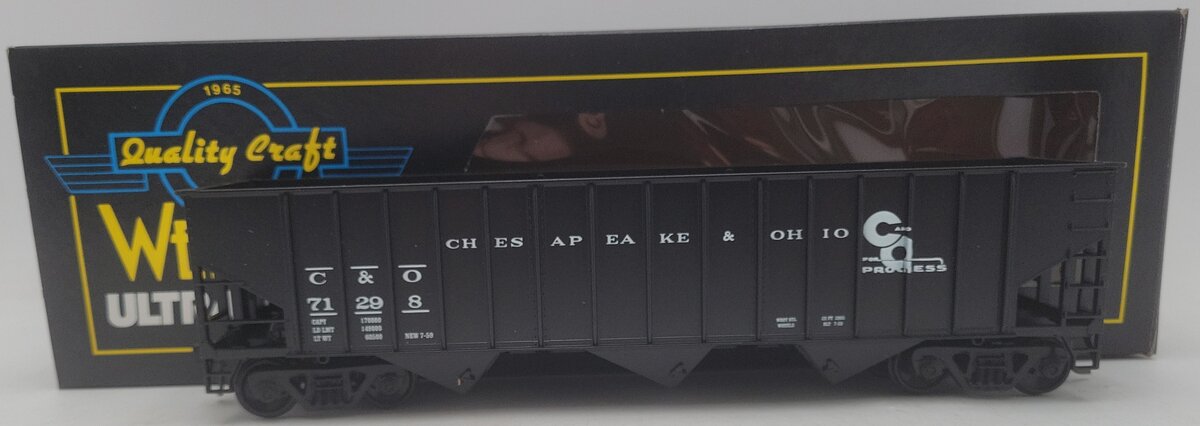 Weaver U2217 O Scale Chesapeake & Ohio Hopper Car #71298 (2-Rail) EX/Box