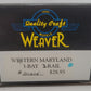 Weaver 4029 O Scale 2-Rail Western Maryland 3 Bay Coal Hopper Car #80205 EX/Box