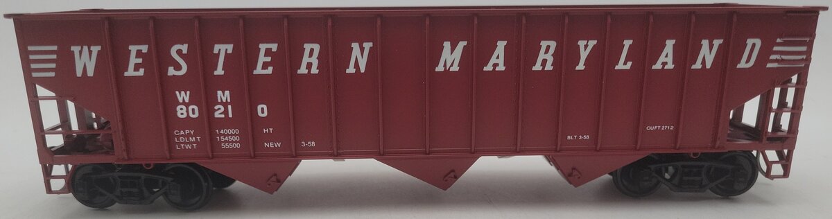 Weaver O Gauge Western Maryland 2-Rail Hopper Car #80210 EX/Box