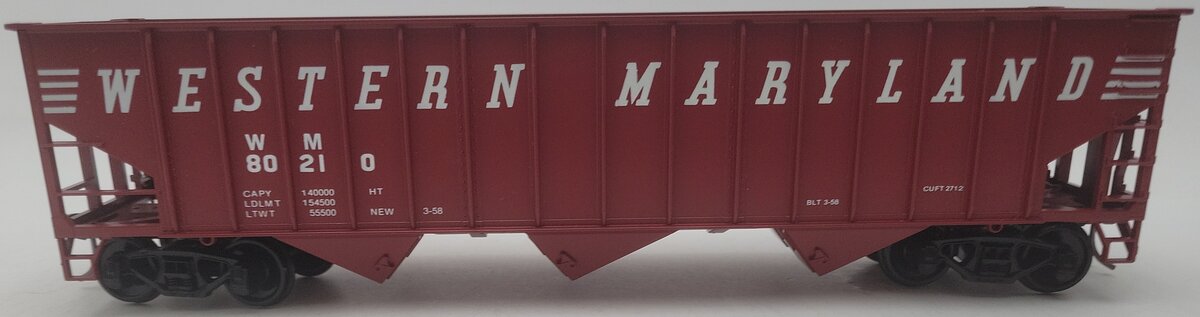 Weaver O Gauge Western Maryland 2-Rail Hopper Car #80210 EX/Box