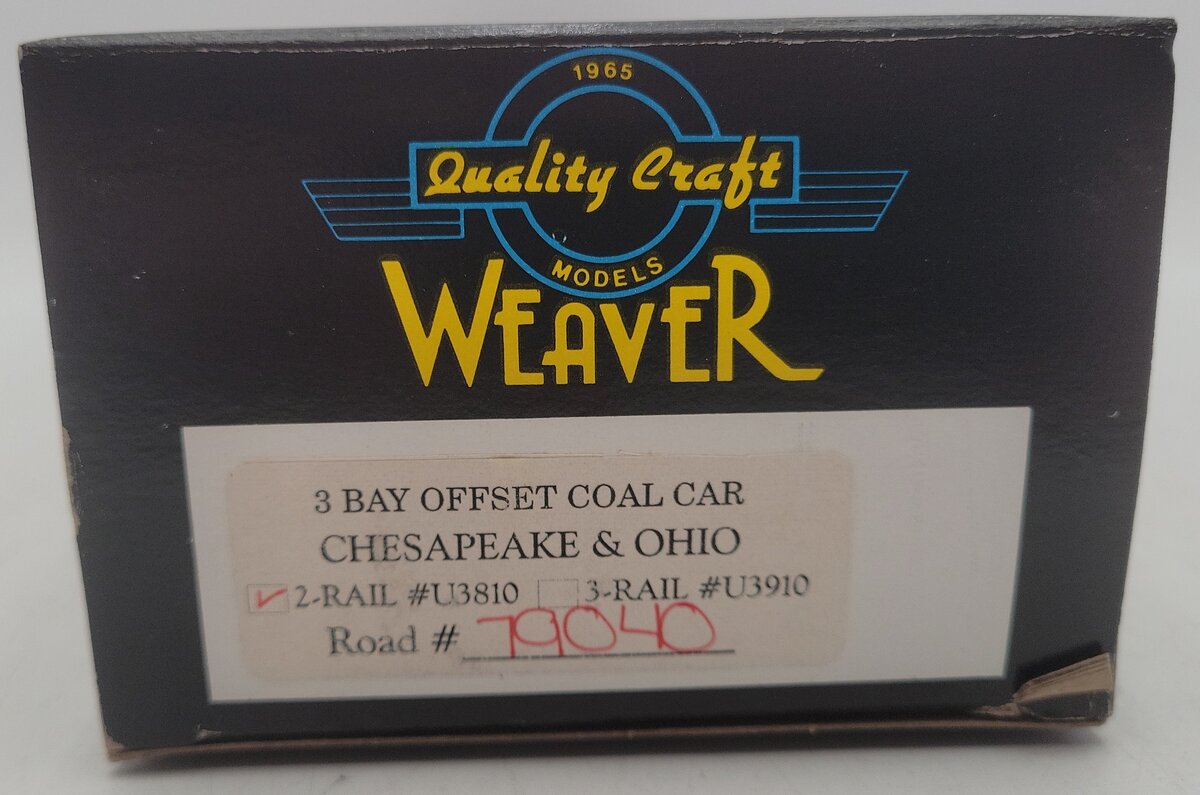 Weaver U3810 O Gauge Chesapeake & Ohio Hopper Car #79000 (2-Rail) EX/Box