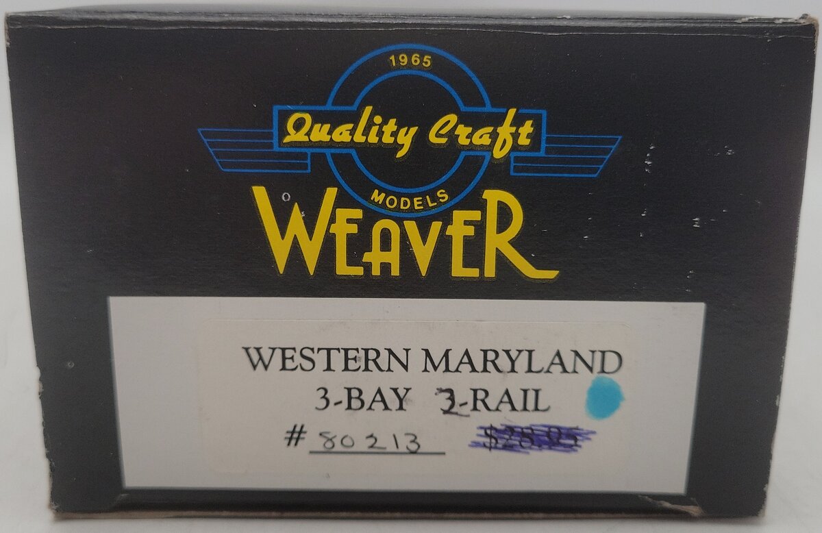 Weaver O Gauge Western Maryland 2-Rail Hopper Car #80213 EX/Box