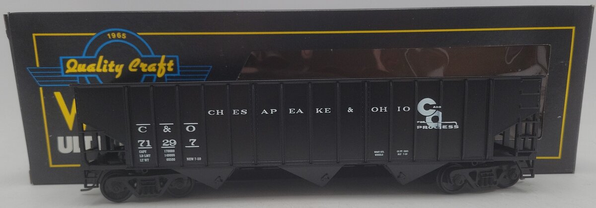 Weaver U2217 O Scale Chesapeake & Ohio Hopper Car #71297 (2-Rail) EX/Box