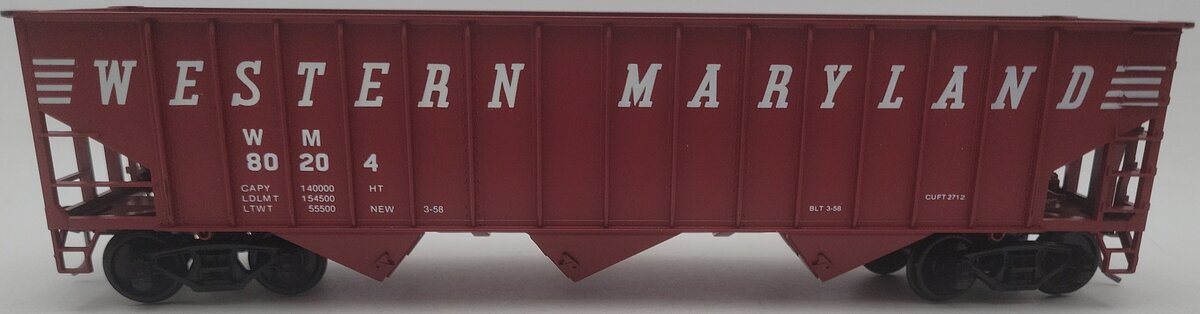 Weaver O Scale 2-Rail Western Maryland Hopper Car #80204 EX/Box