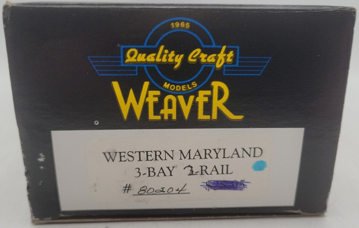 Weaver O Scale 2-Rail Western Maryland Hopper Car #80204 EX/Box