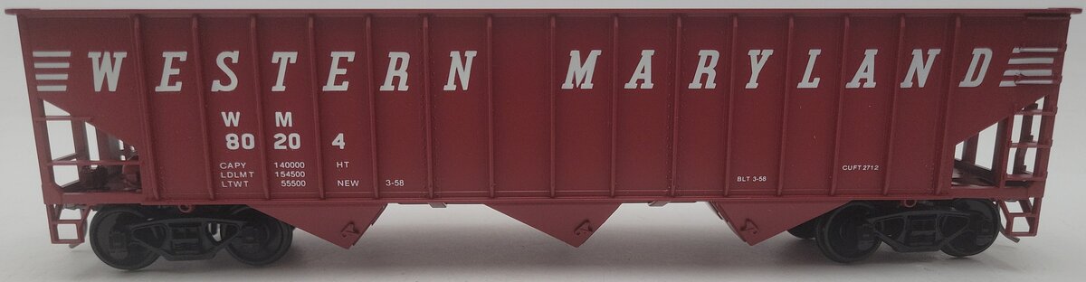 Weaver O Scale 2-Rail Western Maryland Hopper Car #80204 EX/Box