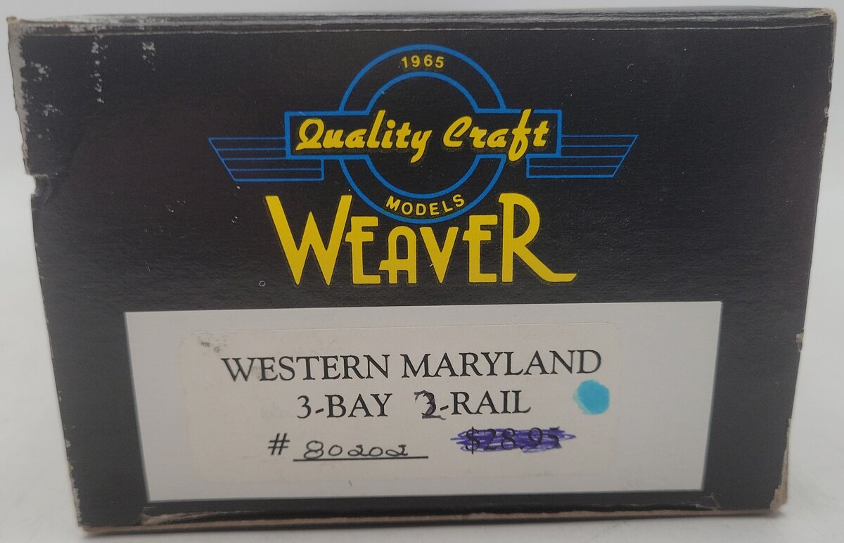 Weaver O Scale 2-Rail Western Maryland Hopper Car #80202 EX/Box