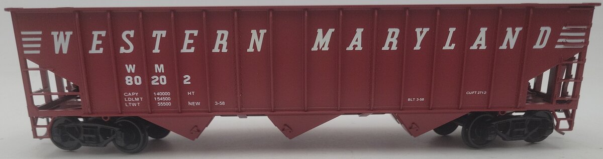 Weaver O Scale 2-Rail Western Maryland Hopper Car #80202 EX/Box