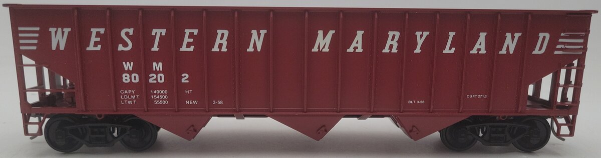 Weaver O Scale 2-Rail Western Maryland Hopper Car #80202 EX/Box