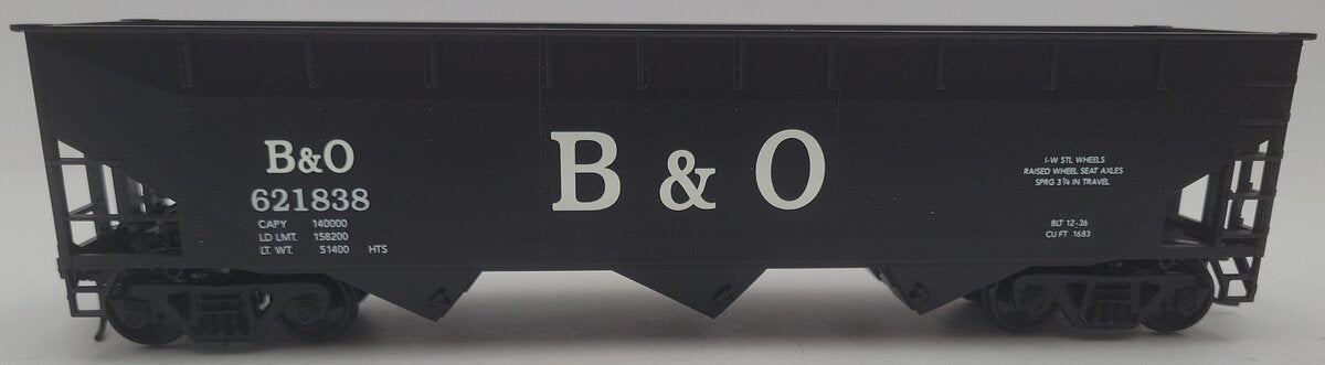 Weaver U3803 O Scale Baltimore & Ohio 2-Bay Hopper Car #621838 (2 Rail) EX/Box
