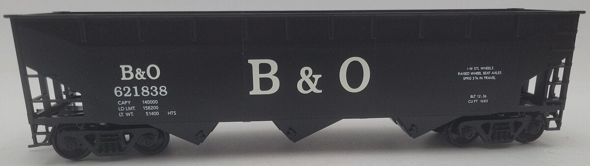 Weaver U3803 O Scale Baltimore & Ohio 2-Bay Hopper Car #621838 (2 Rail) EX/Box
