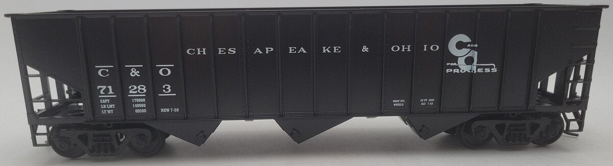 Weaver U2217 O Scale Chesapeake & Ohio Hopper Car #71283 (2-Rail) EX/Box