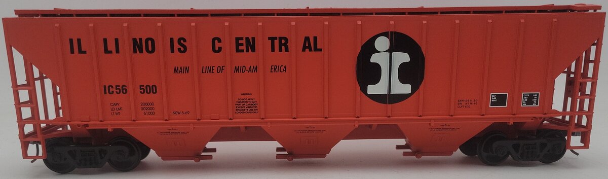Weaver U3612 O Scale Illinois Central Hopper #56500 (2-Rail) EX/Box