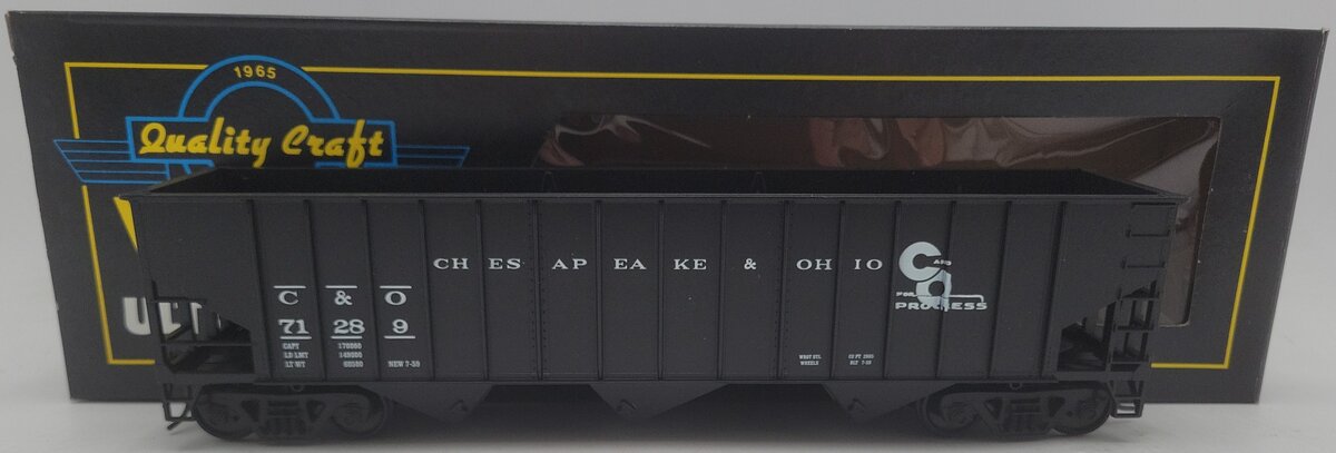 Weaver U2217 O Scale Chesapeake & Ohio Hopper Car #71289 (2-Rail) EX/Box