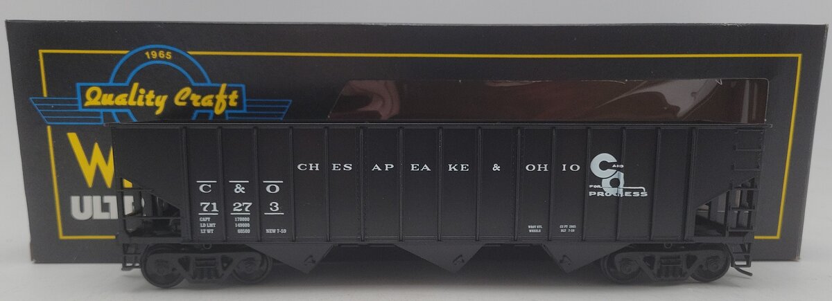 Weaver U2217 O Scale Chesapeake & Ohio Hopper Car #71273 (2 Rail) EX/Box