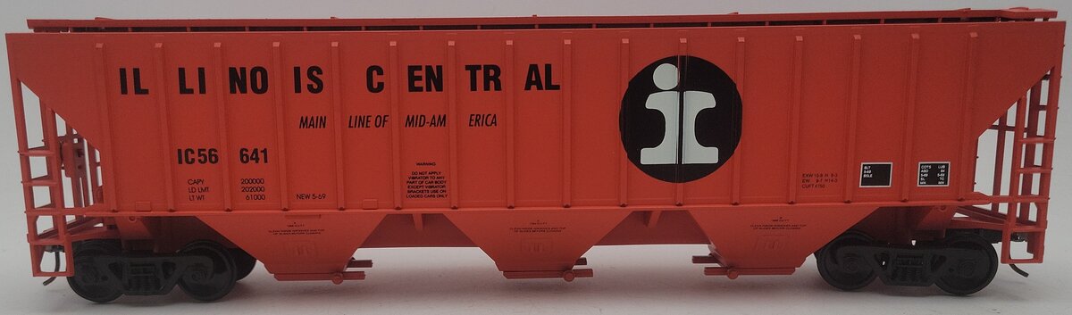 Weaver U3612 O Scale Illinois Central Hopper #56641 (2-Rail) EX/Box