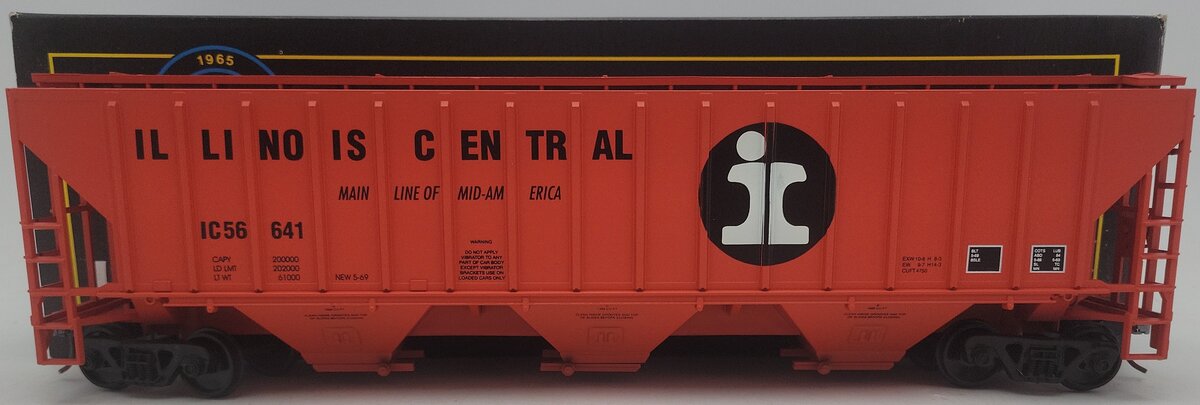 Weaver U3612 O Scale Illinois Central Hopper #56641 (2-Rail) EX/Box