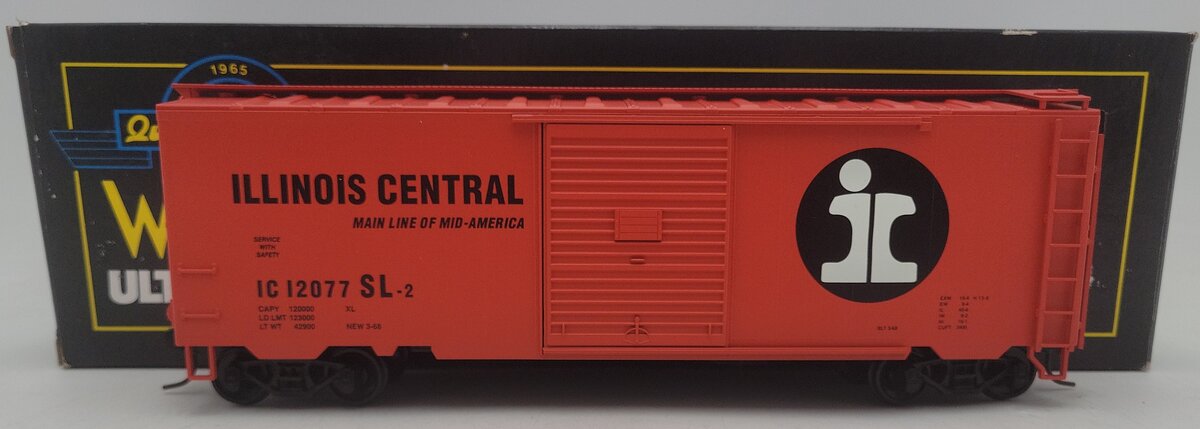 Weaver U2129 O Gauge Illinois Central Boxcar #12077 EX/Box
