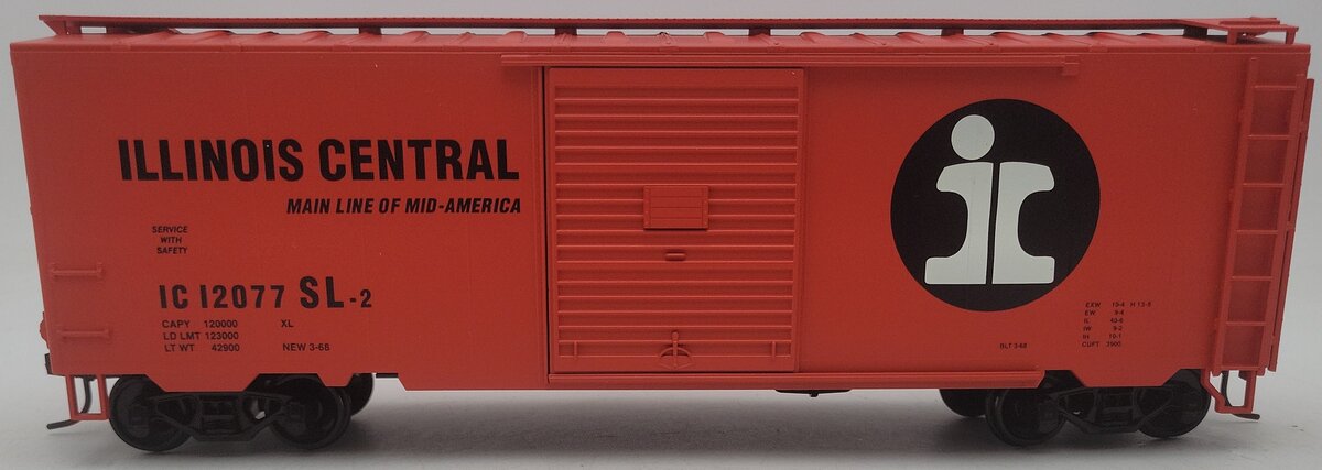 Weaver U2129 O Gauge Illinois Central Boxcar #12077 EX/Box
