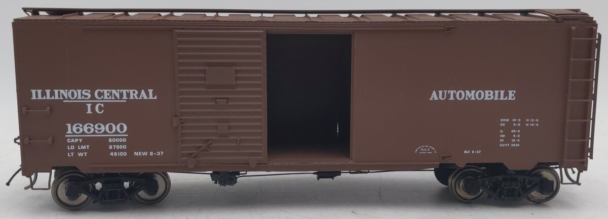 InterMountain 25213S-04 O Gauge Illinois Central 2-Rail Boxcar #166900 VG/Box