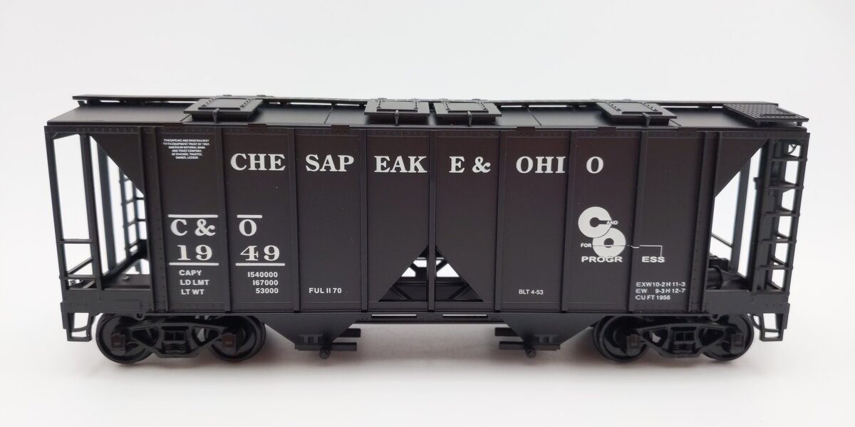 Weaver U19001S O Scale Chesapeake & Ohio AC-2 Covered Hopper #1949 (2-Rail) EX/Box