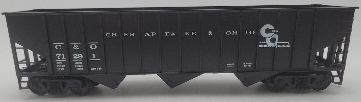 Weaver U2217 O Scale Chesapeake & Ohio Hopper Car #71291 (2-Rail) EX/Box