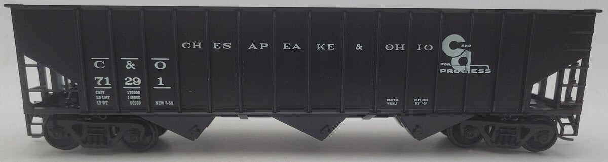 Weaver U2217 O Scale Chesapeake & Ohio Hopper Car #71291 (2-Rail) EX/Box