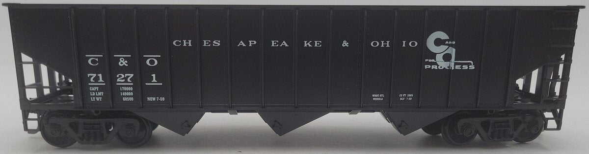 Weaver U2217 O Scale Chesapeake & Ohio Hopper Car #71271 (2-Rail) EX/Box